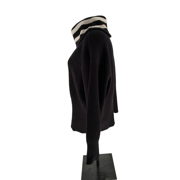 Love Sick Torrid Woman Black Shaker Ribbed Knit Sweater 1/2 Zip Size 3 US 22/24 - Picture 3 of 11